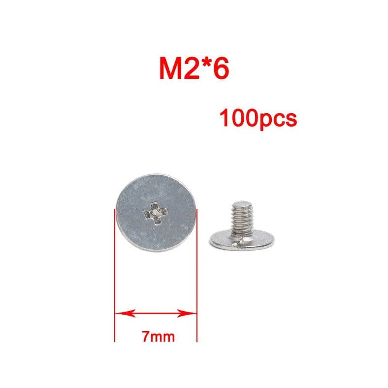 image-100PCS CM flat head screw C head cross head screw suitable laptop hinge screw Hard disk screws Screen shaft bracket screws