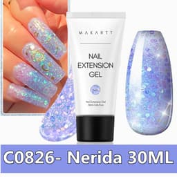 image-Makartt Poly Nail Extension Gel 30ML / 50ML Pink Clear White Blue Nail Gel Trendy Nail Art Design French Manicure For Starters