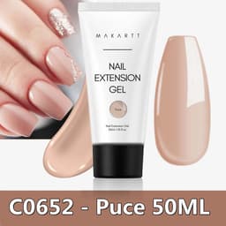 image-Makartt Poly Nail Extension Gel 30ML / 50ML Pink Clear White Blue Nail Gel Trendy Nail Art Design French Manicure For Starters