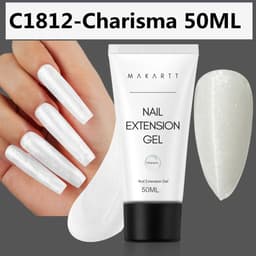 image-Makartt Poly Nail Extension Gel 30ML / 50ML Pink Clear White Blue Nail Gel Trendy Nail Art Design French Manicure For Starters