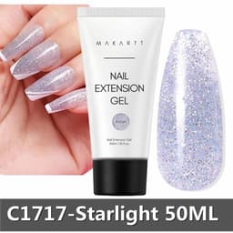 image-Makartt Poly Nail Extension Gel 30ML / 50ML Pink Clear White Blue Nail Gel Trendy Nail Art Design French Manicure For Starters