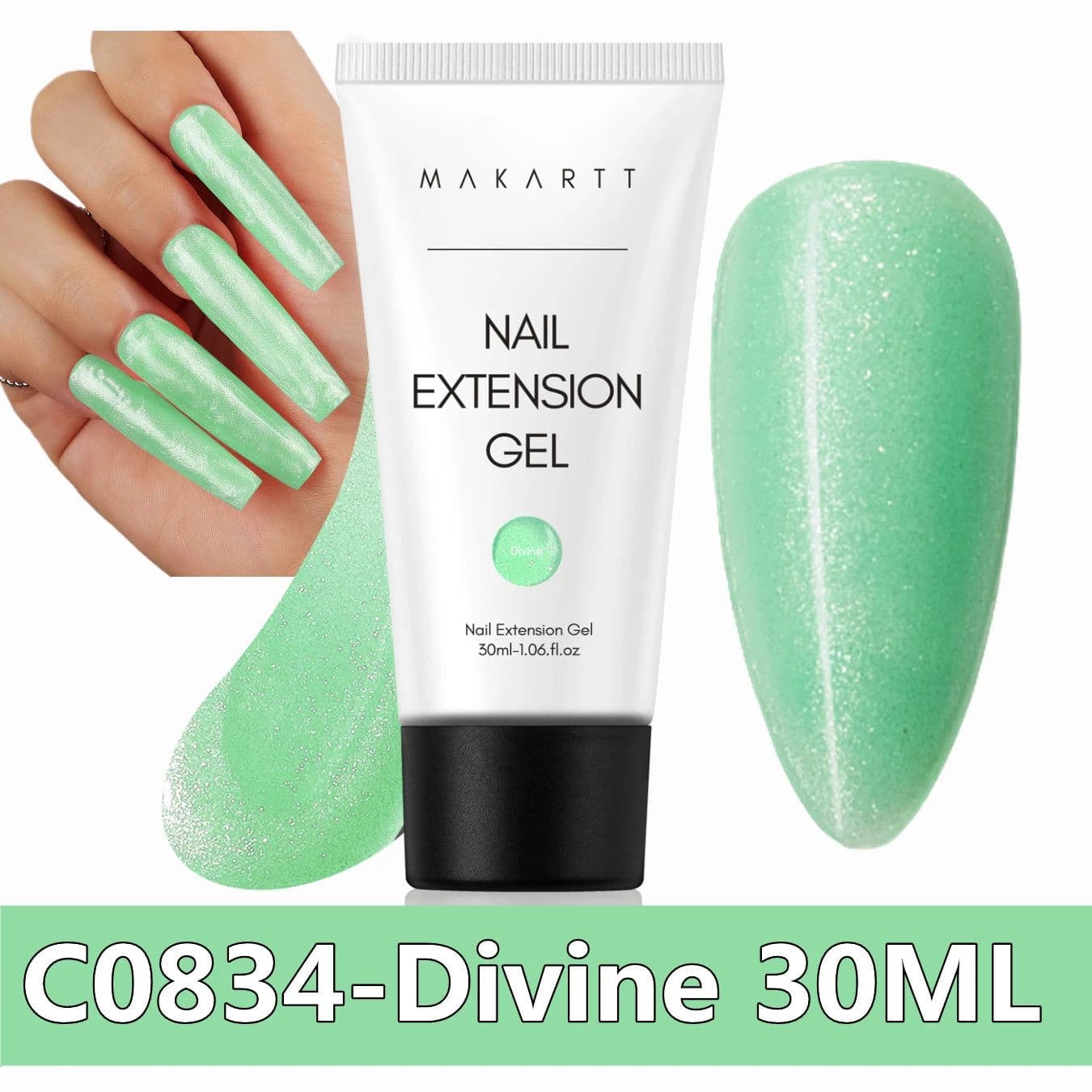 image-Makartt Poly Nail Extension Gel 30ML / 50ML Pink Clear White Blue Nail Gel Trendy Nail Art Design French Manicure For Starters