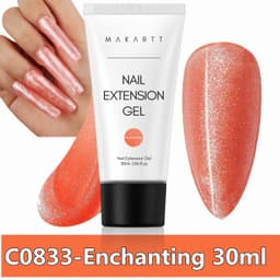 image-Makartt Poly Nail Extension Gel 30ML / 50ML Pink Clear White Blue Nail Gel Trendy Nail Art Design French Manicure For Starters