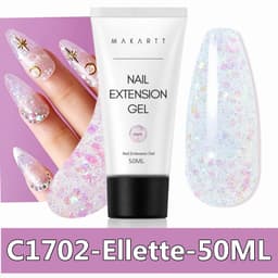 image-Makartt Poly Nail Extension Gel 30ML / 50ML Pink Clear White Blue Nail Gel Trendy Nail Art Design French Manicure For Starters