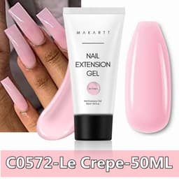 image-Makartt Poly Nail Extension Gel 30ML / 50ML Pink Clear White Blue Nail Gel Trendy Nail Art Design French Manicure For Starters