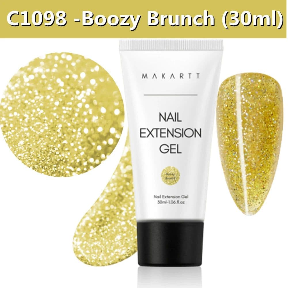 image-Makartt Poly Nail Extension Gel 30ML / 50ML Pink Clear White Blue Nail Gel Trendy Nail Art Design French Manicure For Starters