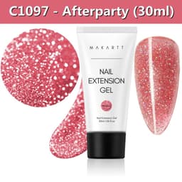 image-Makartt Poly Nail Extension Gel 30ML / 50ML Pink Clear White Blue Nail Gel Trendy Nail Art Design French Manicure For Starters