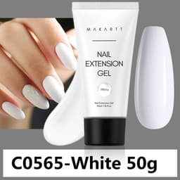 image-Makartt Poly Nail Extension Gel 30ML / 50ML Pink Clear White Blue Nail Gel Trendy Nail Art Design French Manicure For Starters