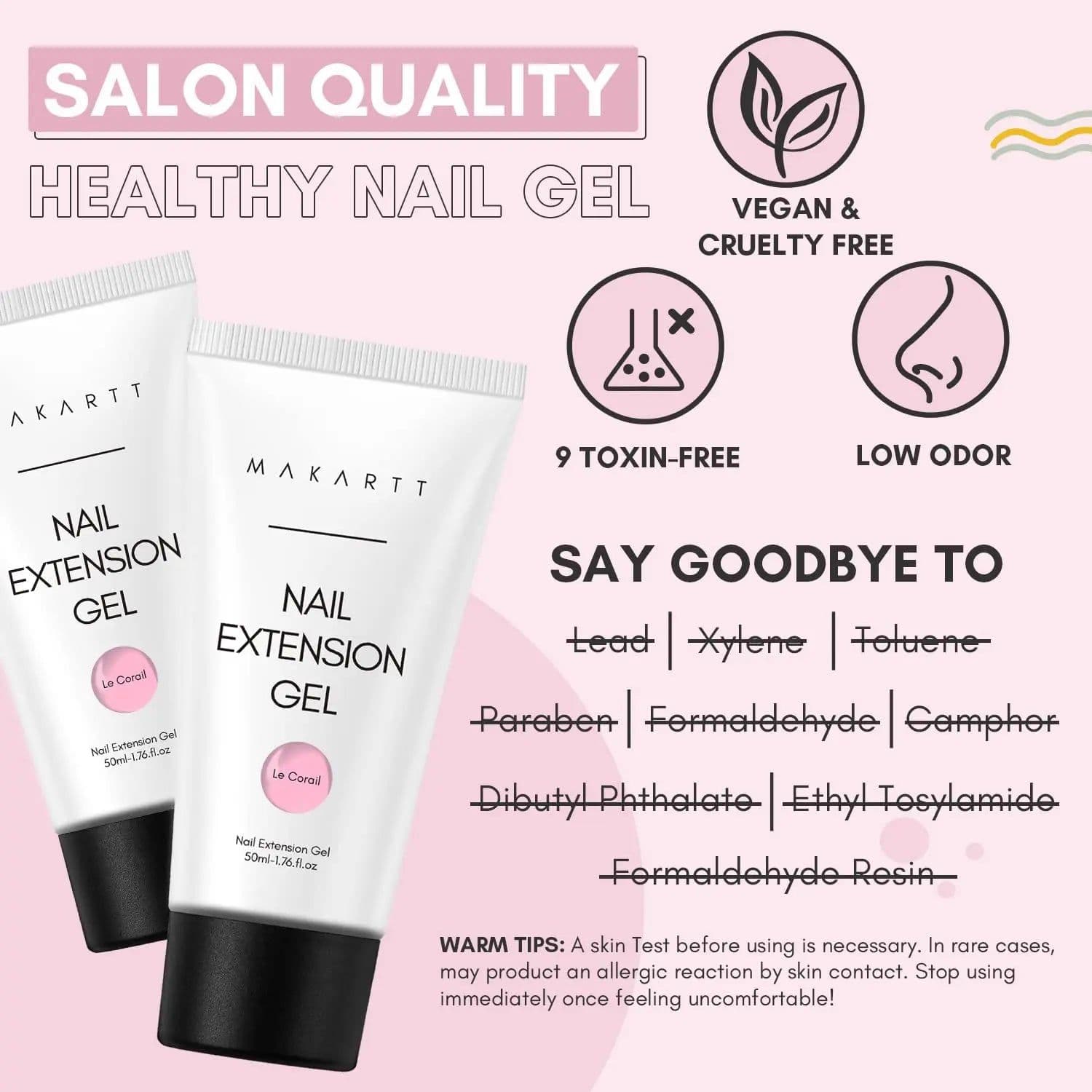 image-Makartt Poly Nail Extension Gel 30ML / 50ML Pink Clear White Blue Nail Gel Trendy Nail Art Design French Manicure For Starters