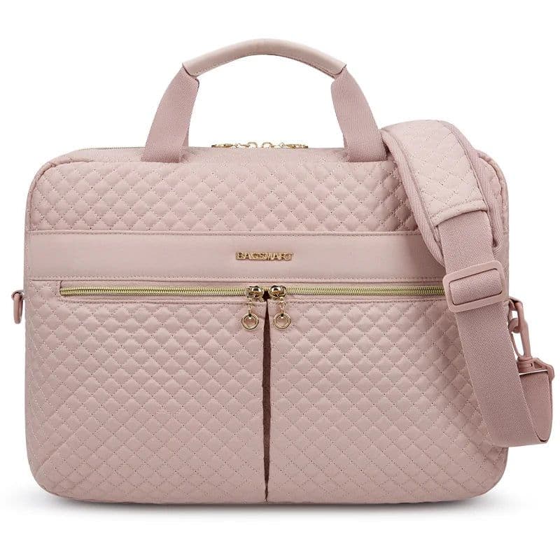 image-BAGSMART Large Capacity 17 inch Laptop Bag Shoulder Messenger Notebook Pouch Briefcase Office Travel Business Computer HandBag