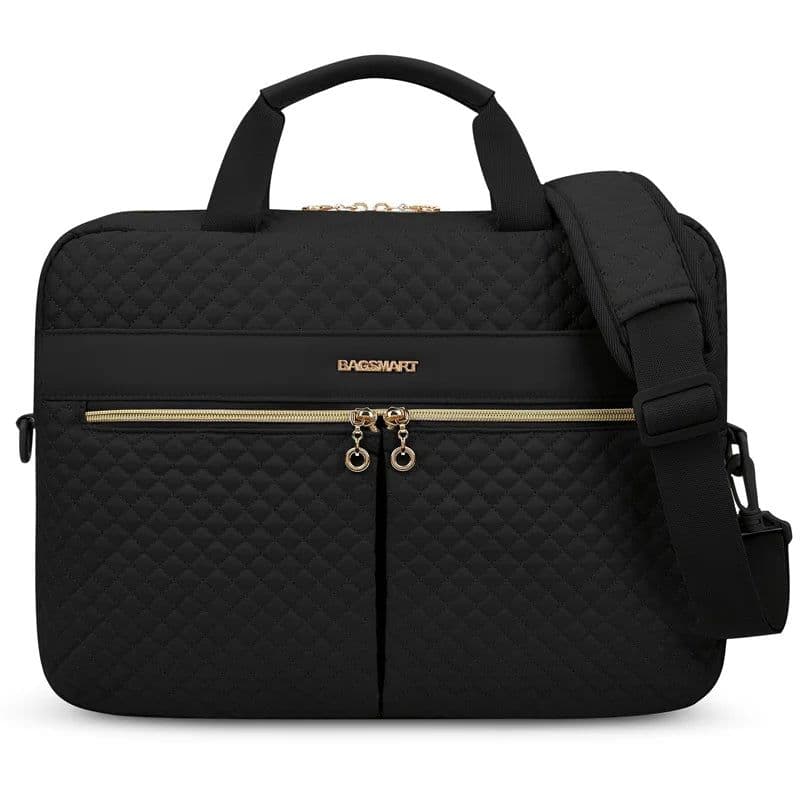 image-BAGSMART Large Capacity 17 inch Laptop Bag Shoulder Messenger Notebook Pouch Briefcase Office Travel Business Computer HandBag