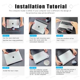 image-Laptop Case For MacBook air 13 Case M2 Macbook pro 13 case 2020 air m1 Cover Funda Macbook Pro 14 case 2021 2024 M3 accessories