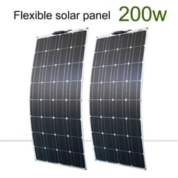 image-solar panel kit and 300w 200w 100w flexible solar panels 12v 24v high efficiency battery charger module