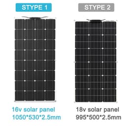 image-solar panel kit and 300w 200w 100w flexible solar panels 12v 24v high efficiency battery charger module