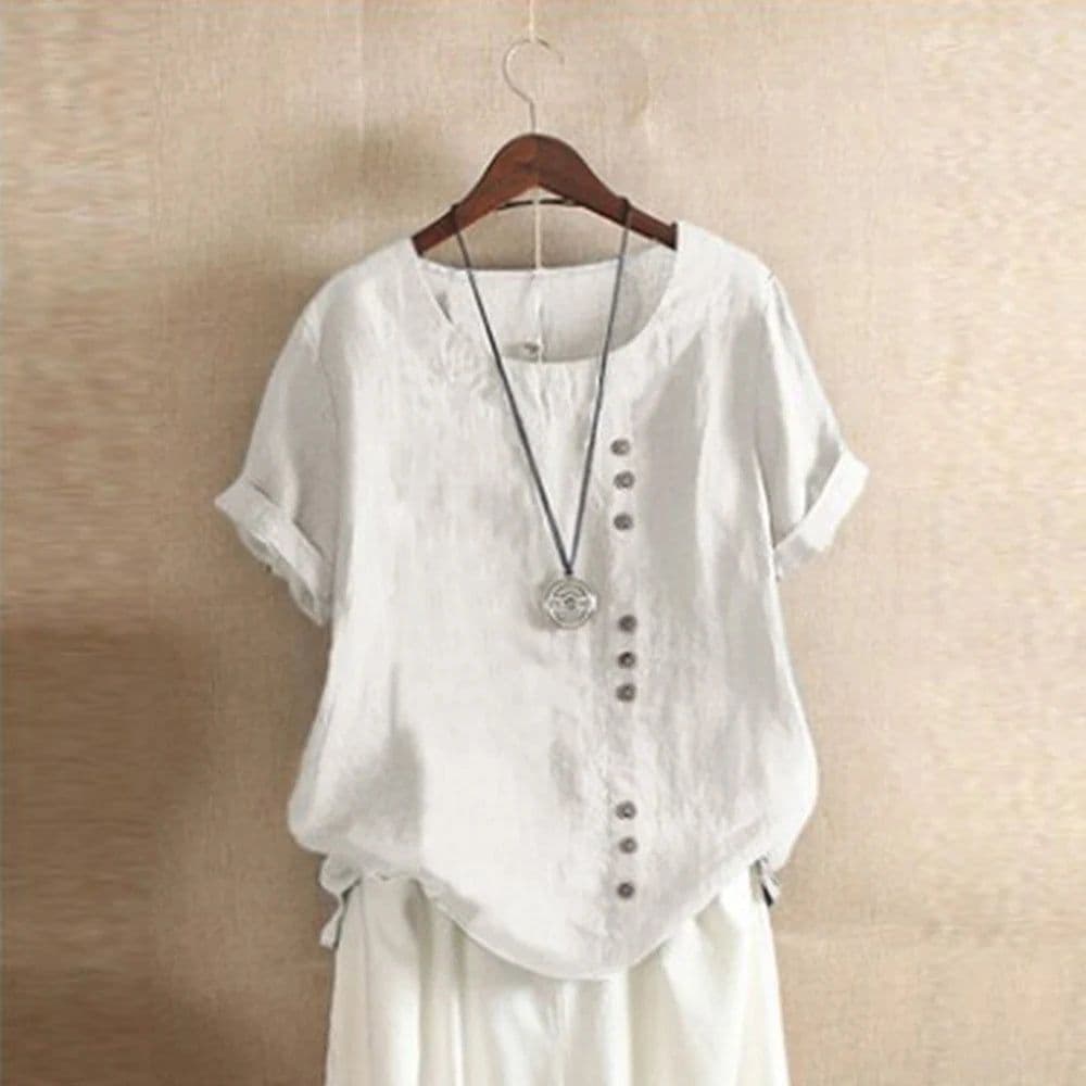 image-M-5XL Oversize T-shirt Top Women 2023 Summe Loose White Blouse Vintage Pullover Shirts Tees Elegant Female Clothing Y2k Crop Top