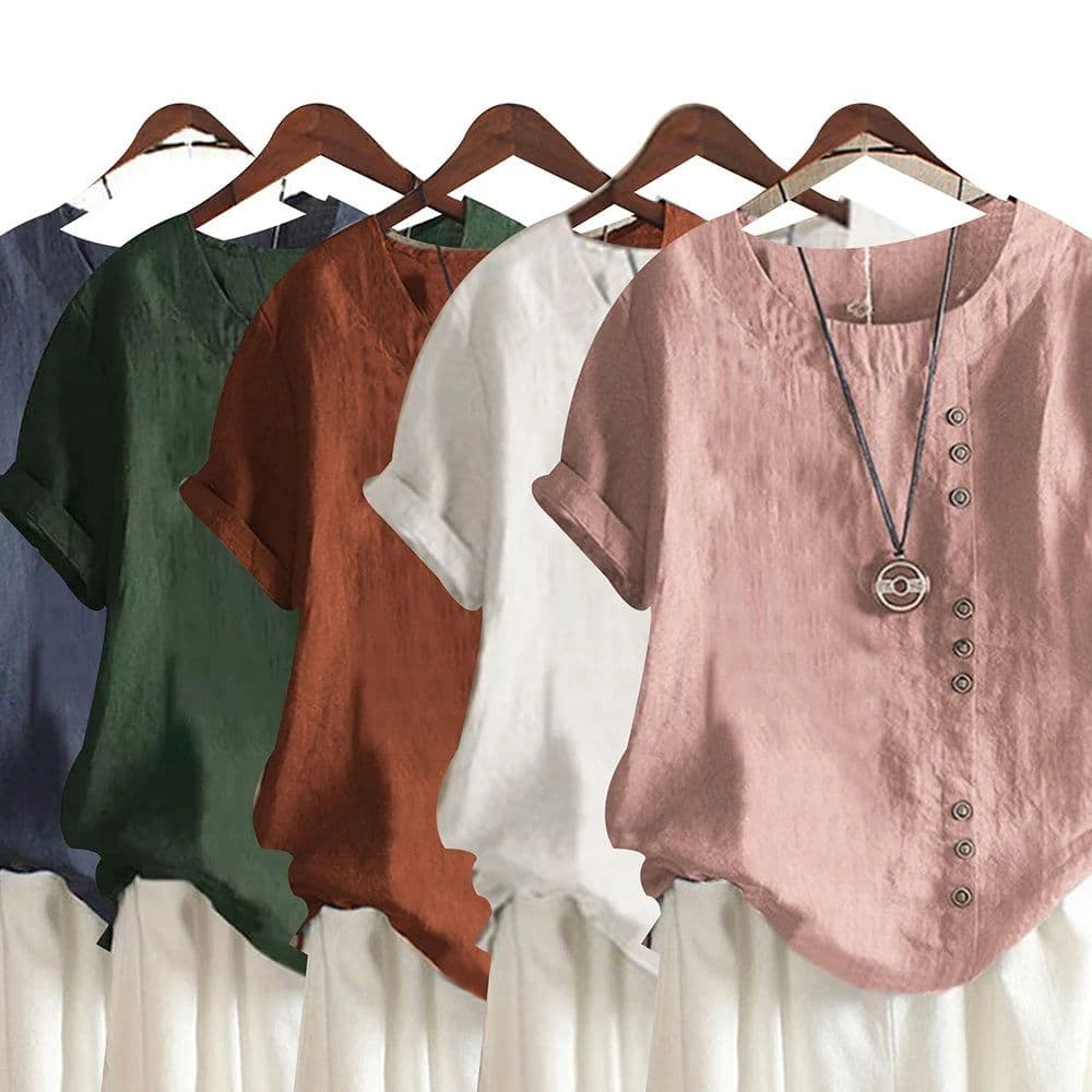 image-M-5XL Oversize T-shirt Top Women 2023 Summe Loose White Blouse Vintage Pullover Shirts Tees Elegant Female Clothing Y2k Crop Top