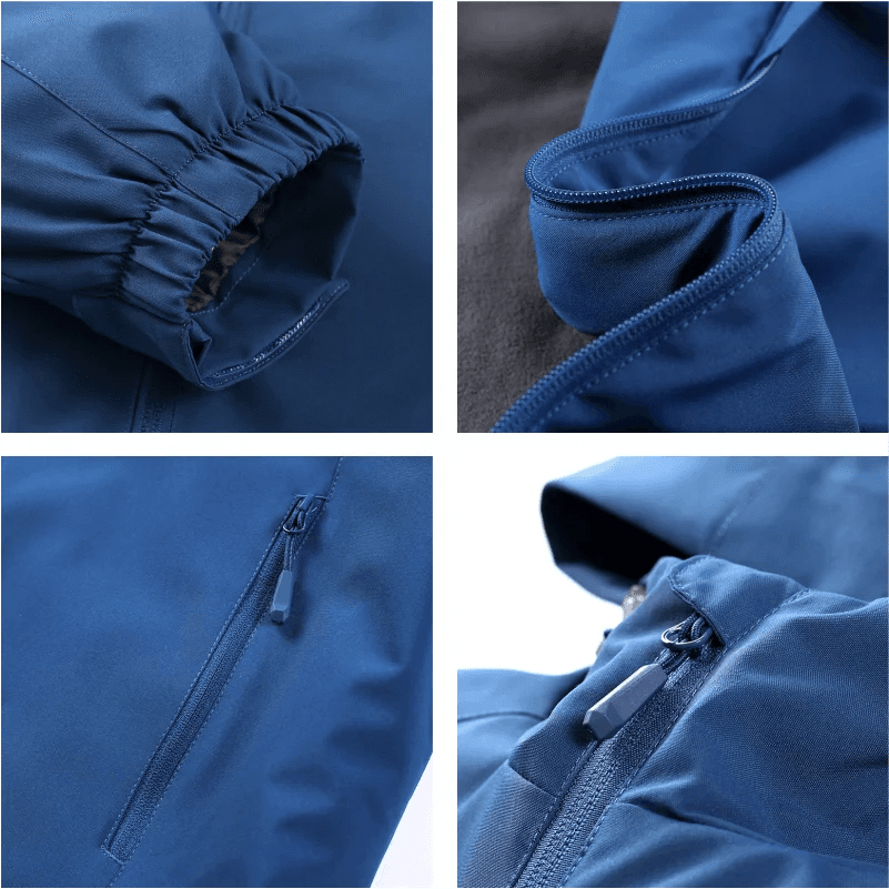 image-Men's Winter Inner Fleece Waterproof Jacket Custom Printing Embroidery Logo Outdoor Windbreaker Hiking Camping Thermal Coat 4xl