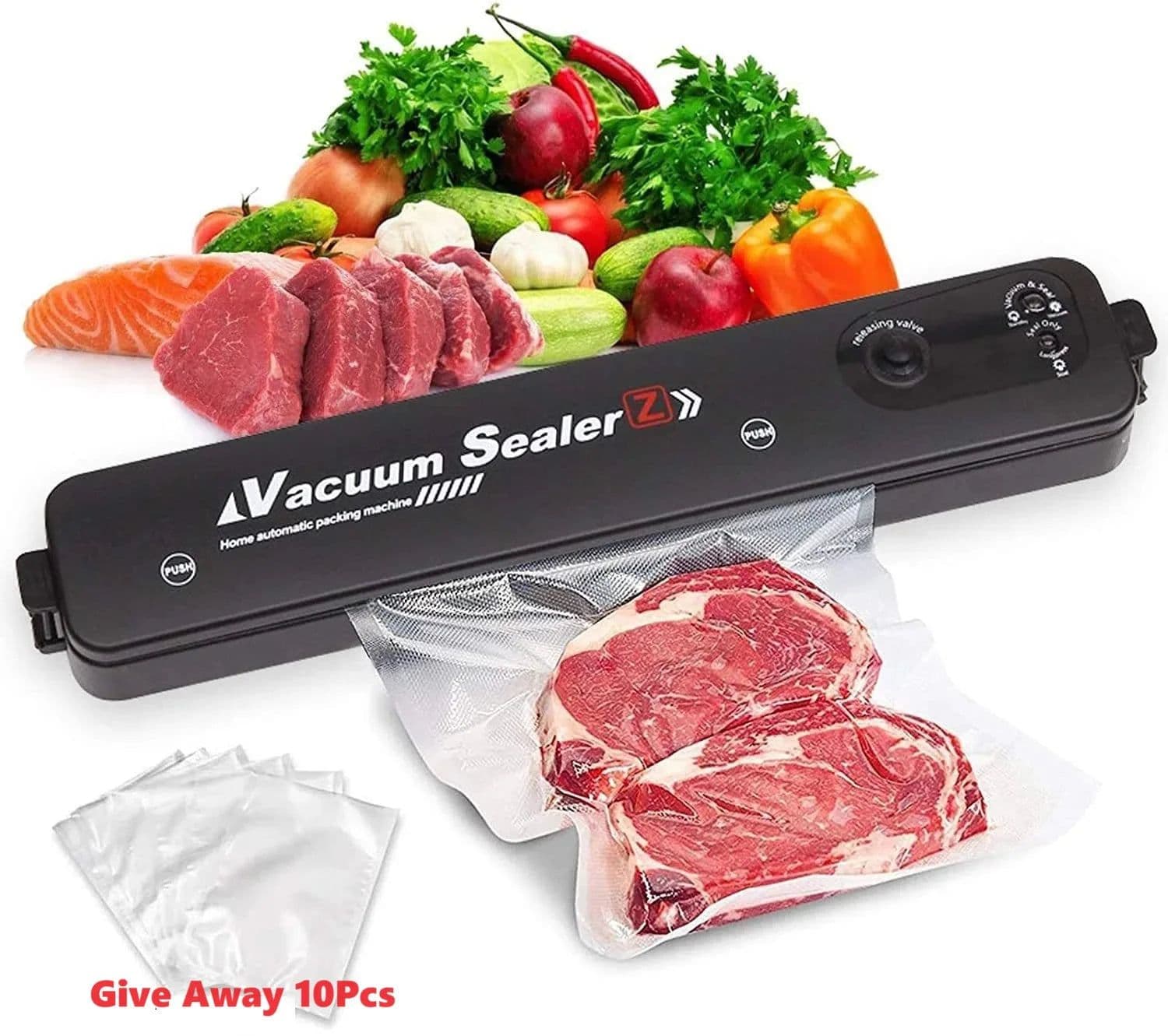 image-Mi Vacuum Sealer Packaging Machine Household Food Automatic Vacuum Sealing Machine Small Plastic Sealing Machine Vacuum Ma