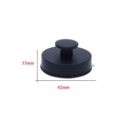 image-Black/white Vacuum Suction Cup Hooks Punch Free Bath Sucker Hook Wall Hook Hanger Glass Kitchen Bathroom Hooks for Towel Handbag