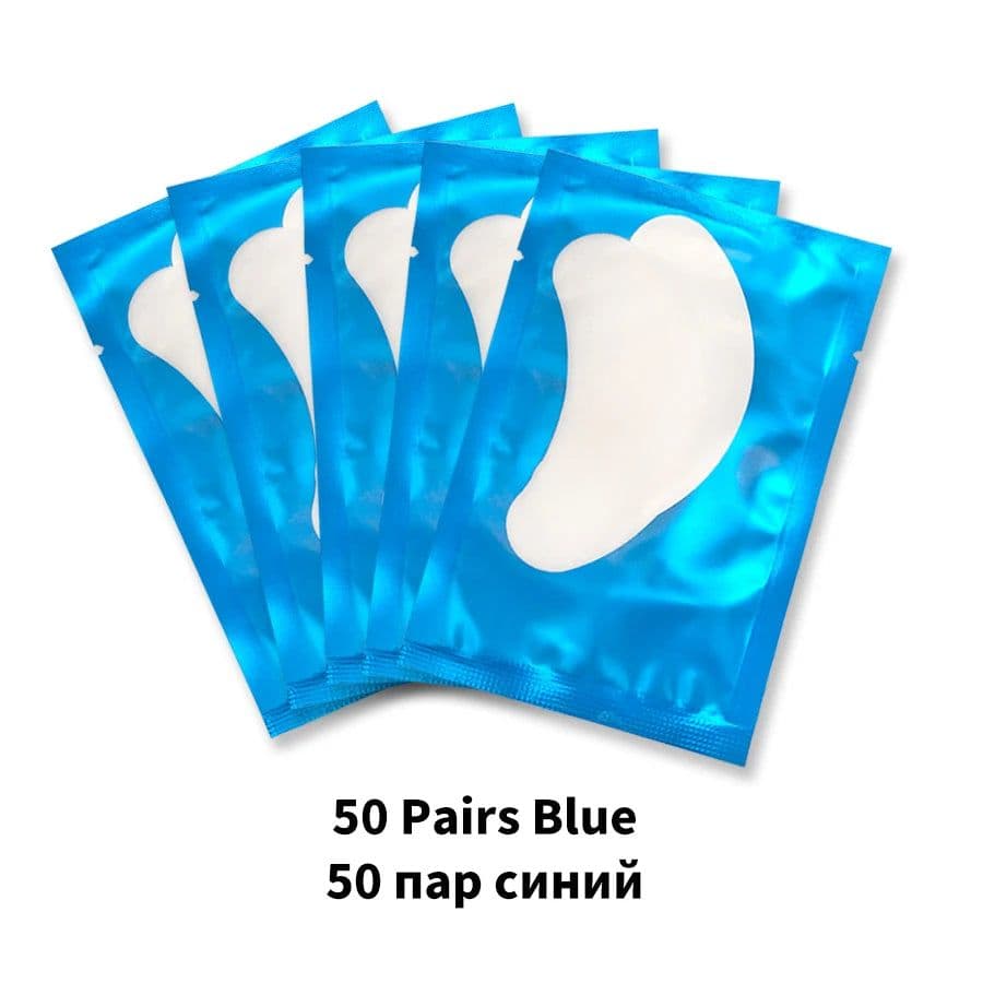 image-20/50/100 Pairs Eyelashes Patch Hydrogel Patches Eyelash Extension Patch Lash Extension Supplies Gel Pad Under Eye Patches Pads