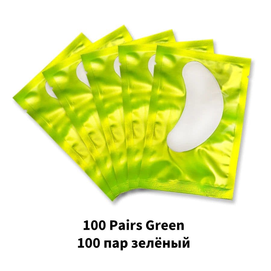 image-20/50/100 Pairs Eyelashes Patch Hydrogel Patches Eyelash Extension Patch Lash Extension Supplies Gel Pad Under Eye Patches Pads