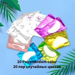 image-20/50/100 Pairs Eyelashes Patch Hydrogel Patches Eyelash Extension Patch Lash Extension Supplies Gel Pad Under Eye Patches Pads