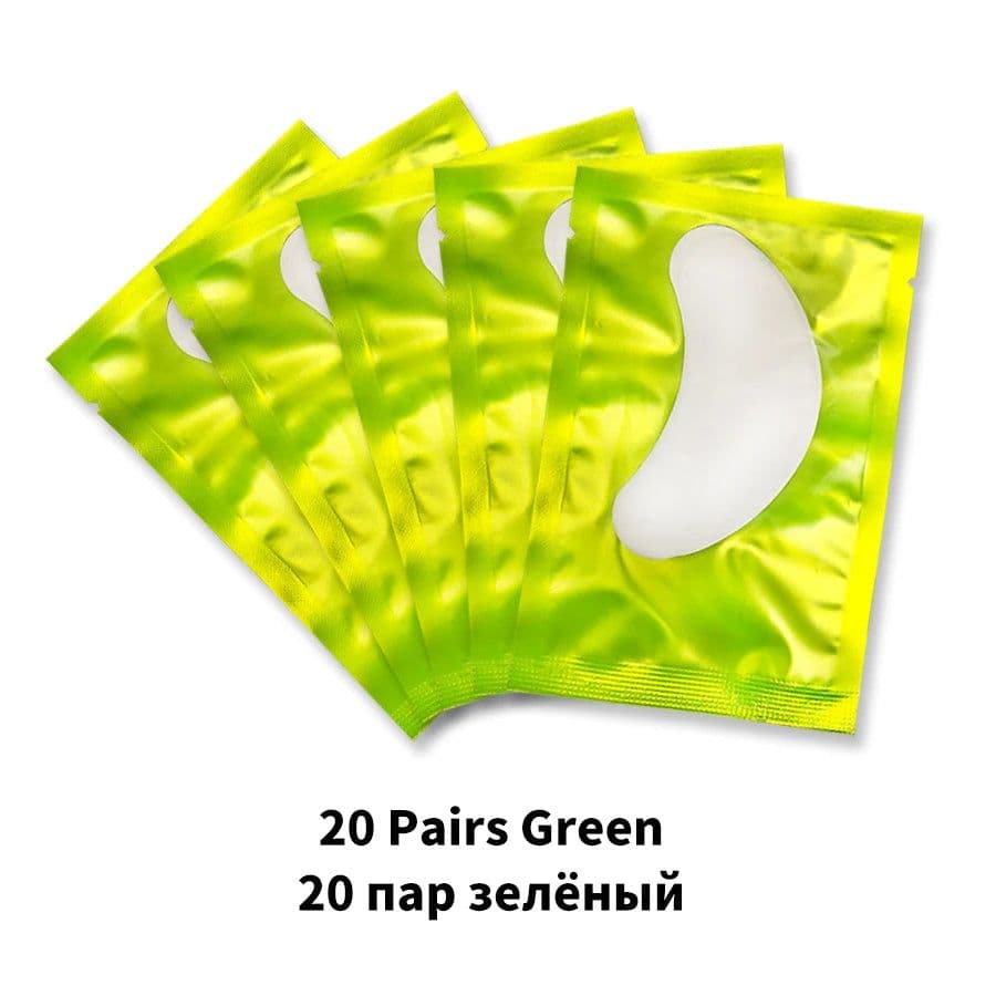 image-20/50/100 Pairs Eyelashes Patch Hydrogel Patches Eyelash Extension Patch Lash Extension Supplies Gel Pad Under Eye Patches Pads