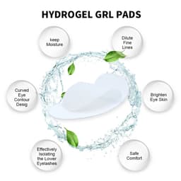 image-20/50/100 Pairs Eyelashes Patch Hydrogel Patches Eyelash Extension Patch Lash Extension Supplies Gel Pad Under Eye Patches Pads