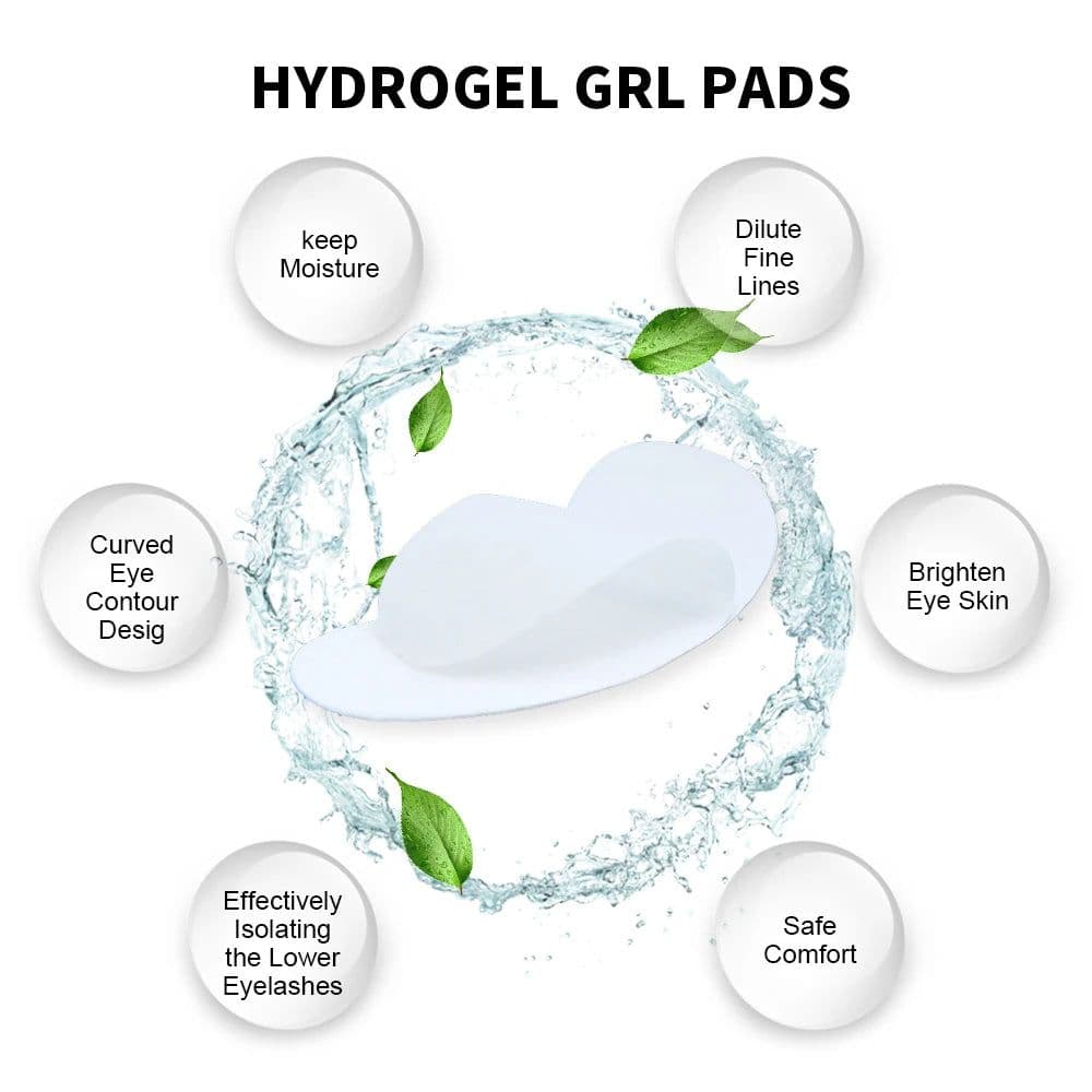 image-20/50/100 Pairs Eyelashes Patch Hydrogel Patches Eyelash Extension Patch Lash Extension Supplies Gel Pad Under Eye Patches Pads