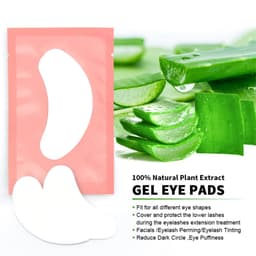 image-20/50/100 Pairs Eyelashes Patch Hydrogel Patches Eyelash Extension Patch Lash Extension Supplies Gel Pad Under Eye Patches Pads