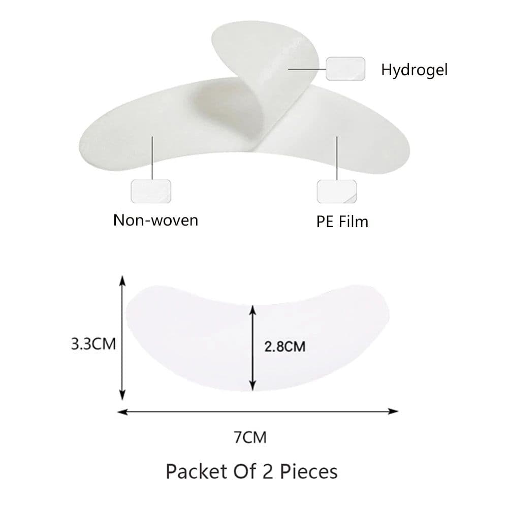 image-20/50/100 Pairs Eyelashes Patch Hydrogel Patches Eyelash Extension Patch Lash Extension Supplies Gel Pad Under Eye Patches Pads