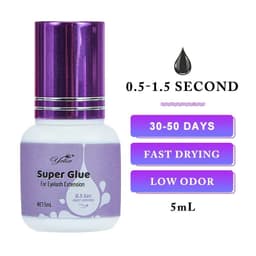 image-Yelix Eyelash Extension Glue 0.5-1 Sec Fast Dry Individual Lashes Glue Sensitive Eye Black/Clear Eyelash Glue Lash Extension