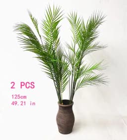 image-Large Artificial Palm Tree Green Tropical Fake Plants Flower Arrangement Props Home Decoration Hotel Office Party Deco Accessori