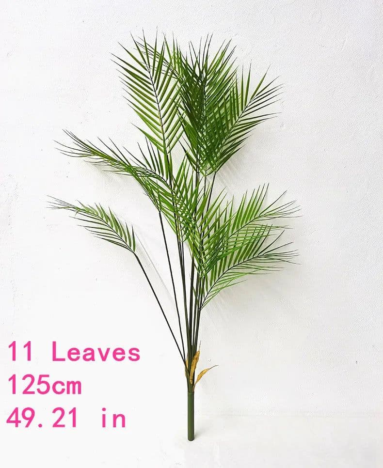 image-Large Artificial Palm Tree Green Tropical Fake Plants Flower Arrangement Props Home Decoration Hotel Office Party Deco Accessori