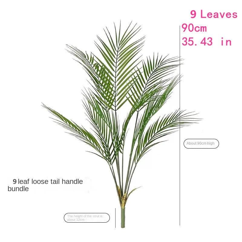 image-Large Artificial Palm Tree Green Tropical Fake Plants Flower Arrangement Props Home Decoration Hotel Office Party Deco Accessori