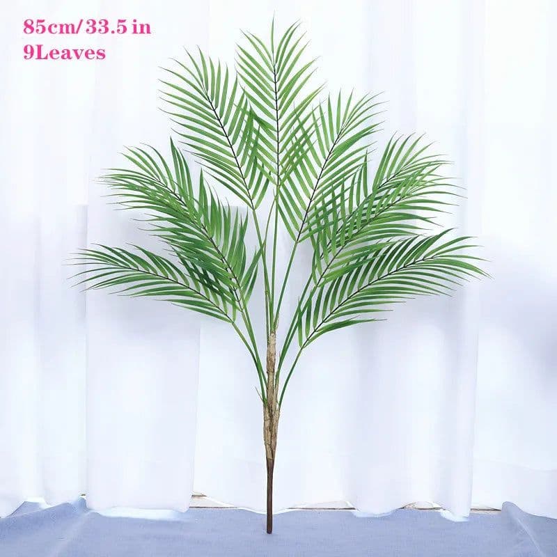 image-Large Artificial Palm Tree Green Tropical Fake Plants Flower Arrangement Props Home Decoration Hotel Office Party Deco Accessori
