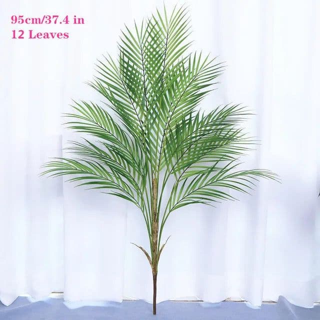 image-Large Artificial Palm Tree Green Tropical Fake Plants Flower Arrangement Props Home Decoration Hotel Office Party Deco Accessori