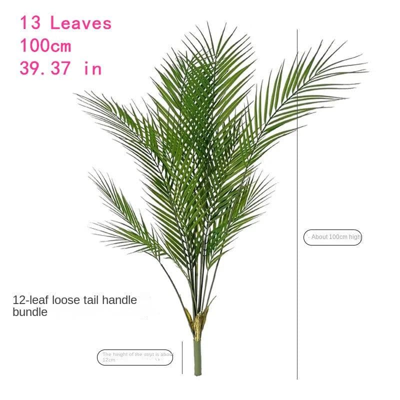 image-Large Artificial Palm Tree Green Tropical Fake Plants Flower Arrangement Props Home Decoration Hotel Office Party Deco Accessori