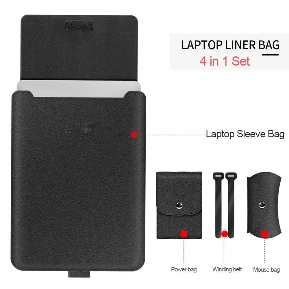 image-Laptop Sleeve Bag Case For Macbook Air Pro 13 M1 M2 2022 Notebook Sleeve Bag For Huawei ASUS Dell 11 12 13.3 14 15 15.6 16 Case