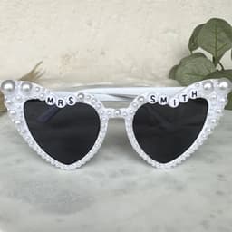 image-Personalised custom Bride to be Future Mrs sunglasses Bridal Shower Wedding Engagement Bachelorette hen Party decoration Gift
