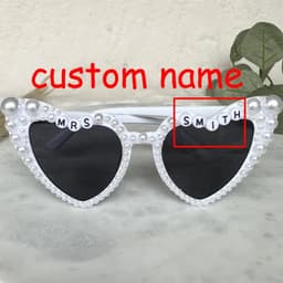 image-Personalised custom Bride to be Future Mrs sunglasses Bridal Shower Wedding Engagement Bachelorette hen Party decoration Gift