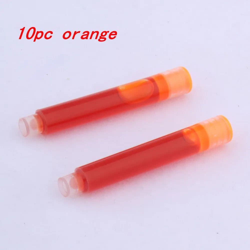 image-10pc 3.4mm Fountain Pen Ink refill Converter Pump Cartridges Pen ink BLUE color School Office Writing Supplies