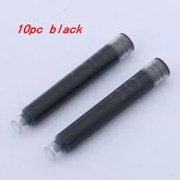 image-10pc 3.4mm Fountain Pen Ink refill Converter Pump Cartridges Pen ink BLUE color School Office Writing Supplies