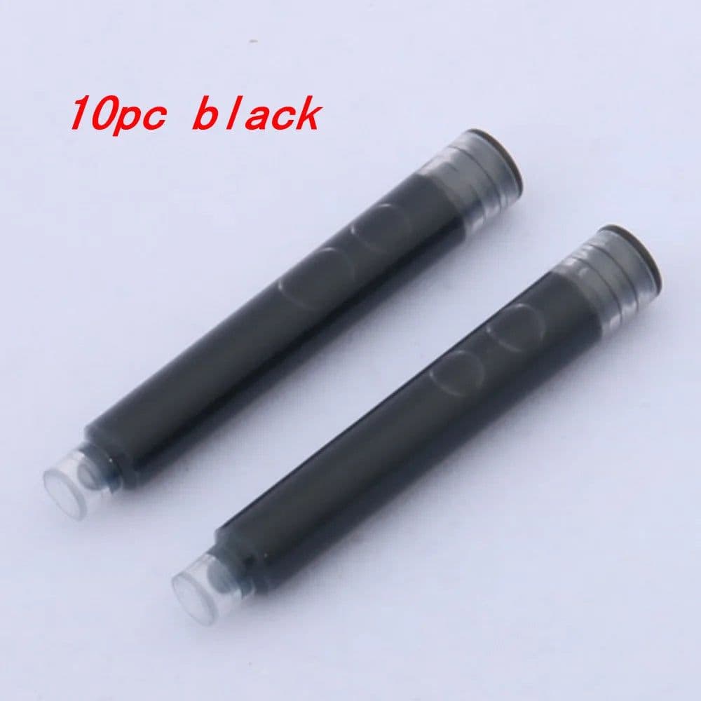 image-10pc 3.4mm Fountain Pen Ink refill Converter Pump Cartridges Pen ink BLUE color School Office Writing Supplies