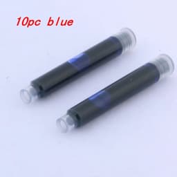 image-10pc 3.4mm Fountain Pen Ink refill Converter Pump Cartridges Pen ink BLUE color School Office Writing Supplies