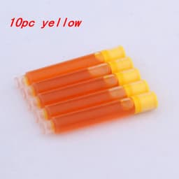 image-10pc 3.4mm Fountain Pen Ink refill Converter Pump Cartridges Pen ink BLUE color School Office Writing Supplies