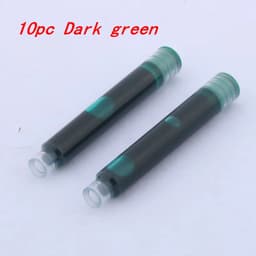 image-10pc 3.4mm Fountain Pen Ink refill Converter Pump Cartridges Pen ink BLUE color School Office Writing Supplies