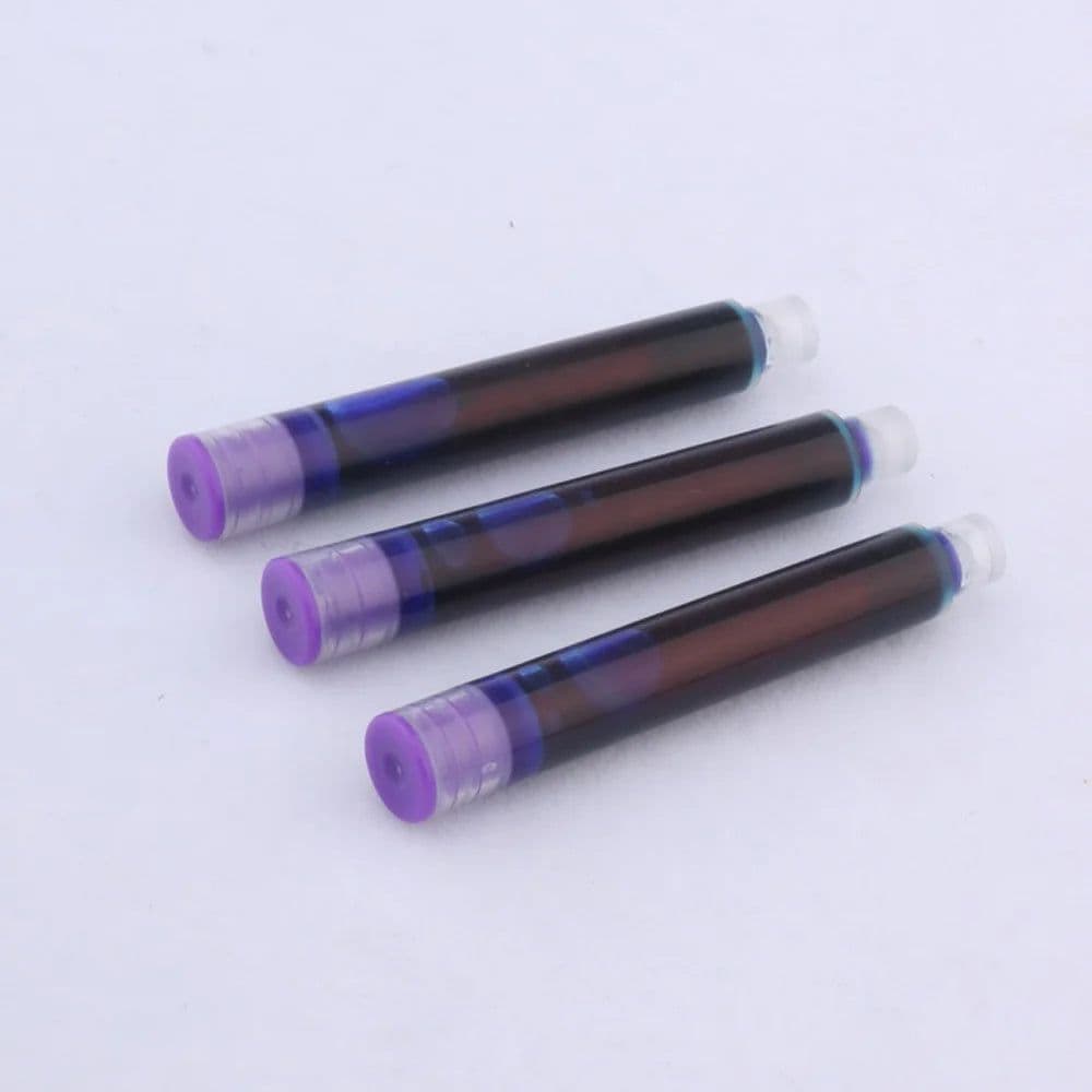 image-10pc 3.4mm Fountain Pen Ink refill Converter Pump Cartridges Pen ink BLUE color School Office Writing Supplies