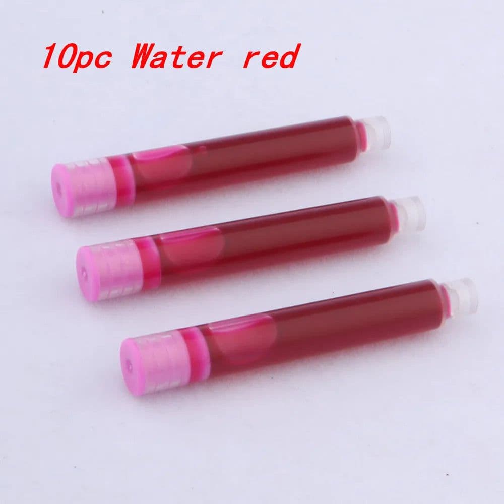 image-10pc 3.4mm Fountain Pen Ink refill Converter Pump Cartridges Pen ink BLUE color School Office Writing Supplies