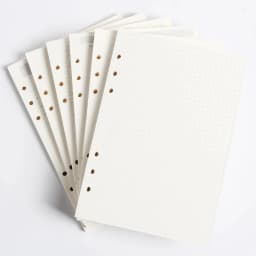 image-Classic 6 holes binder notebook inner paper core/refilling inner papers:line,grid,dots,list,daily weekly monthly planner A5 A6